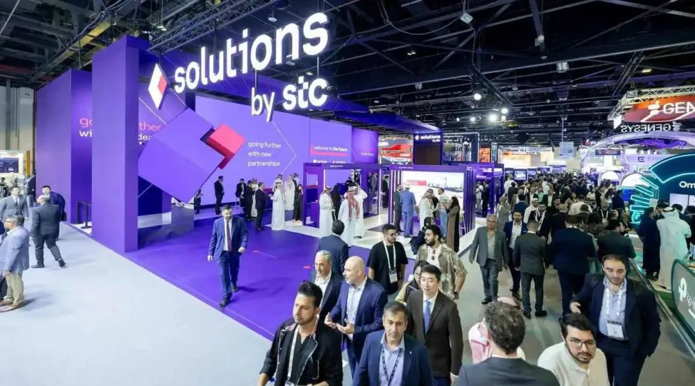مشاركة «سلوشنز» السعودية في معرض «جيتكس» العالمي في مركز دبي التجاري العالمي (موقع الشركة الإلكتروني)