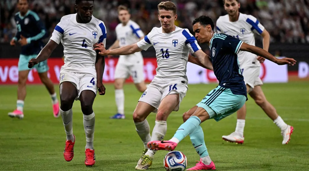 جمال موسيالا تألق في فوز ألمانيا على فنلندا بماينز (أ.ف.ب)
