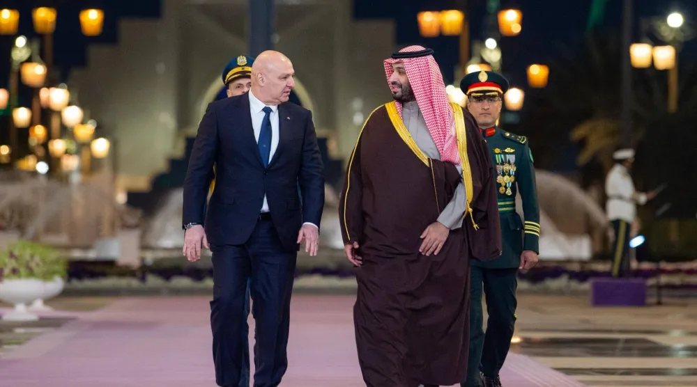 ولي العهد في المملكة العربية السعودية الأمير محمد بن سلمان مستقبلاً الرئيس اللبناني جوزيف عون في الرياض في مارس 2025 (أرشيفية - الرئاسة اللبنانية)