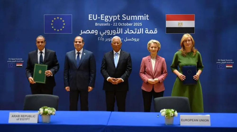 مصر تعزز شراكتها مع الاتحاد الأوروبي (أرشيفية - الرئاسة المصرية)