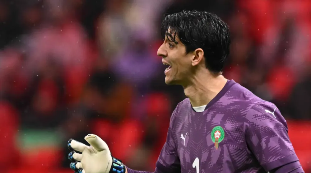 ياسين بونو حارس مرمى الهلال السعودي ومنتخب المغرب (أ.ف.ب)