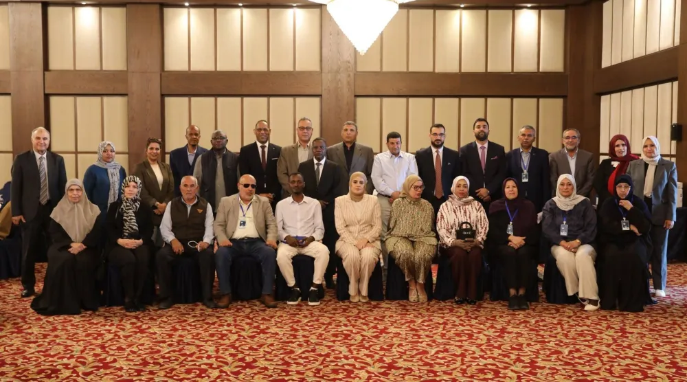 عقب اجتماع مسار المصالحة الوطنية وحقوق الإنسان لـ«الحوار المهيكل» في 25 مايو الماضي (البعثة الأممية)