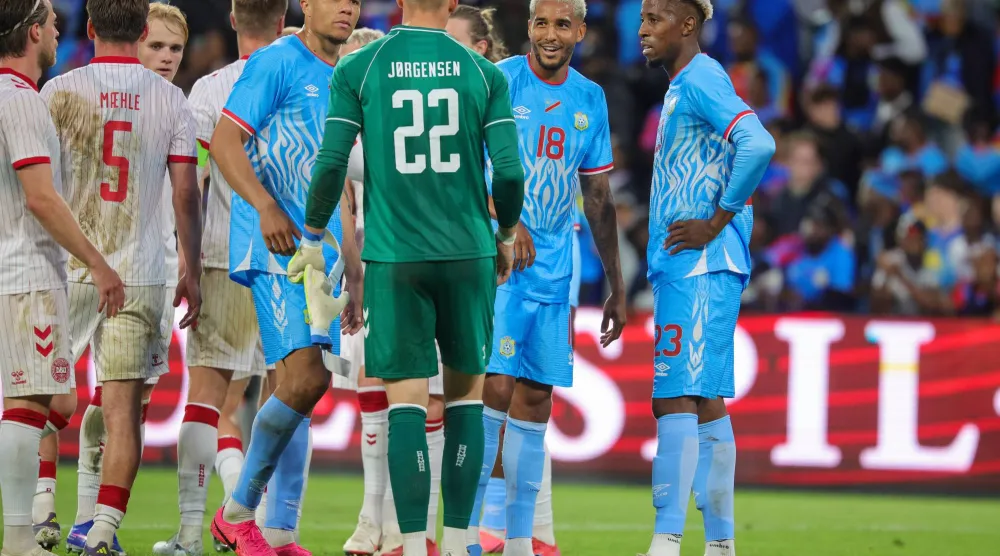 منتخب الكونغو الديمقراطية يستعد لوديته الأخيرة قبل المونديال (إ.ب.أ)