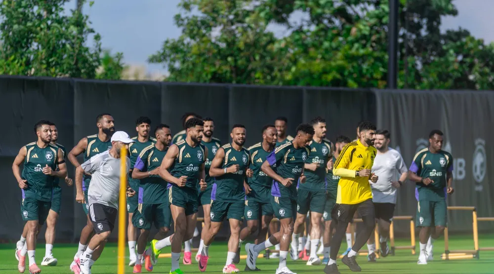 لاعبو السعودية يواصلون تحضيراتهم للمجموعة الصعبة (المنتخب السعودي)