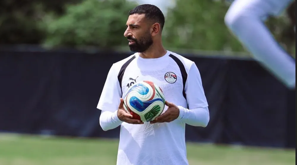 محمد صلاح يشارك في كأس العالم مع المنتخب المصري (الاتحاد المصري لكرة القدم)