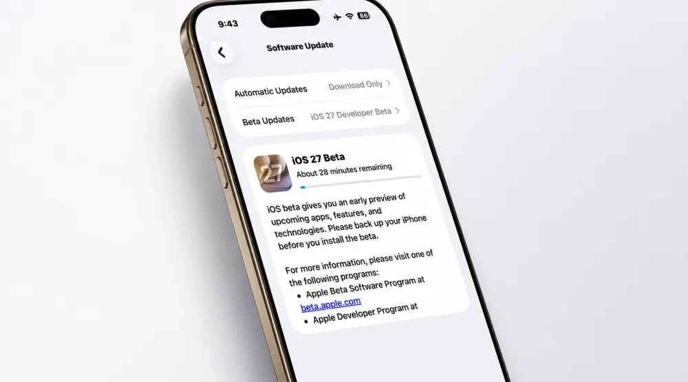 «أبل» أطلقت النسخة التجريبية من iOS 27 للمطورين (أبل)