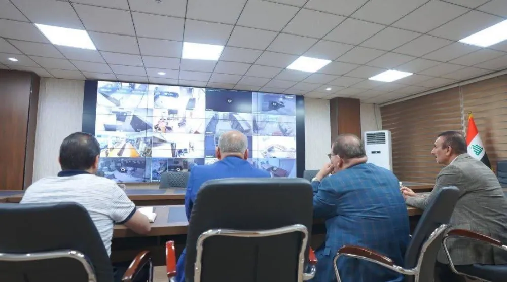 وزير التربية العراقي يتابع منظومة المراقبة الإلكترونية استعدادا لانطلاق امتحانات السادس الإعدادي في 12 يونيو 2026 (وزارة التربية العراقية)