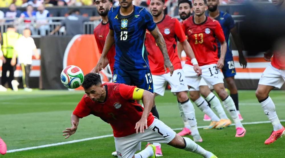 محمود حسن تريزيغيه جناح النادي الأهلي ومنتخب مصر (أ.ب)