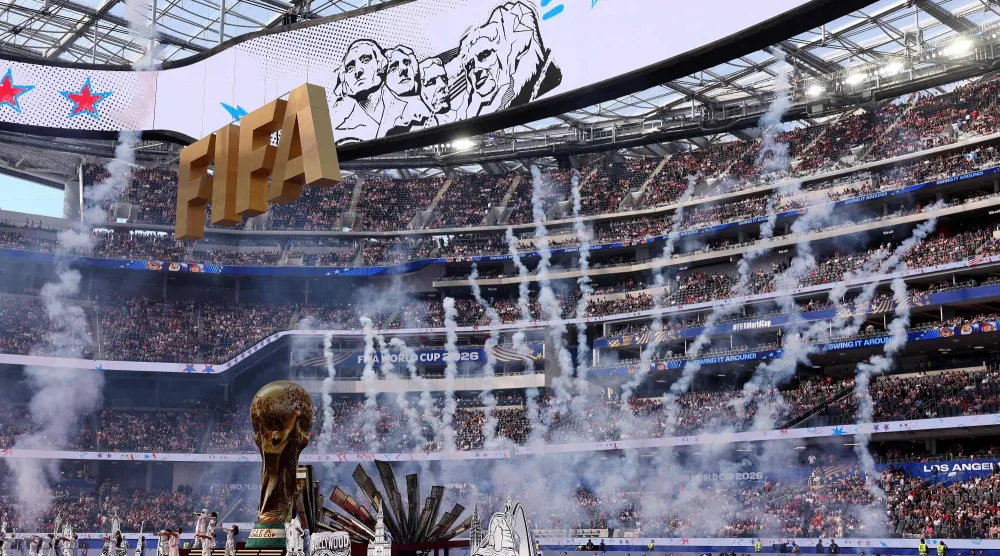 صورة من حفل افتتاح كأس العالم 2026 في لوس أنجليس - الولايات المتحدة 12 يونيو 2026 (أ.ف.ب)