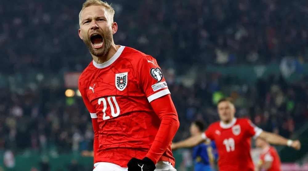 لاعب الوسط النمساوي كونراد لايمر (رويترز)