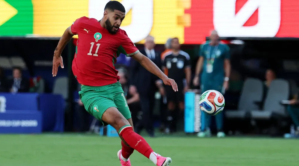 إسماعيل صيباري نجم المغرب (أ.ف.ب)