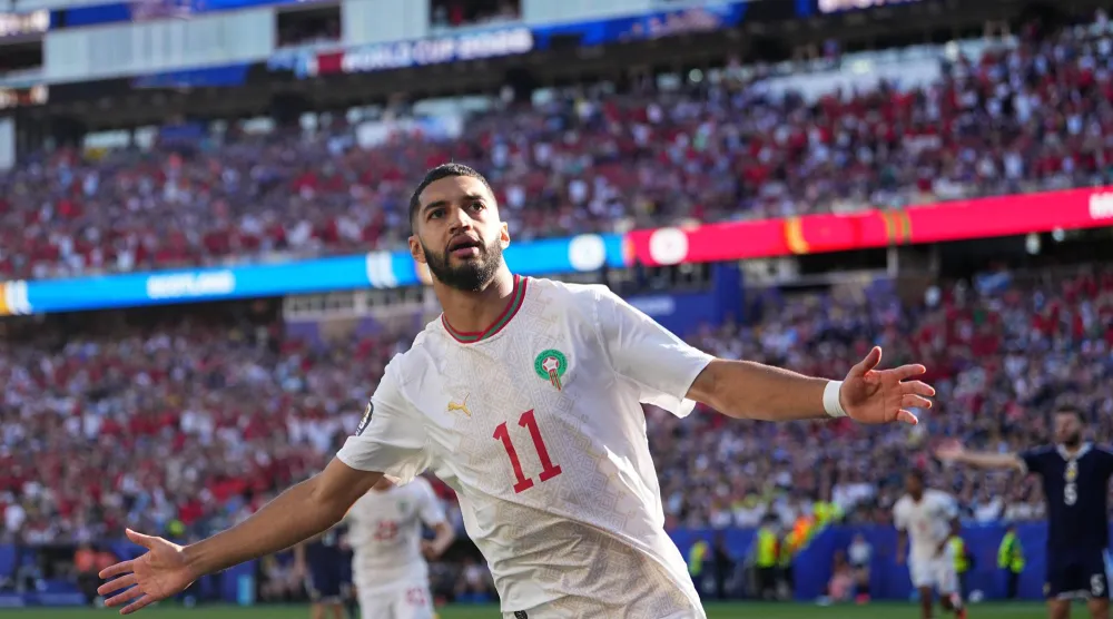 بات الصيباري ثاني لاعب أفريقي ينجح في التسجيل خلال أول مباراتين له في كأس العالم (د.ب.أ)