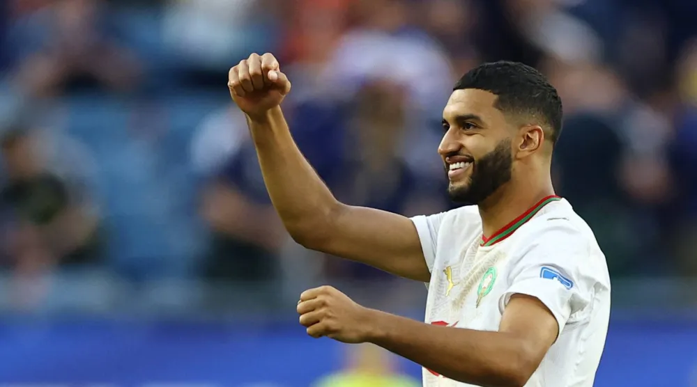 إسماعيل صيباري لاعب المنتخب المغربي (رويترز)