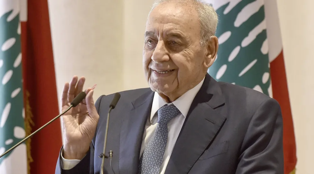 رئيس البرلمان نبيه بري (د.ب.أ)