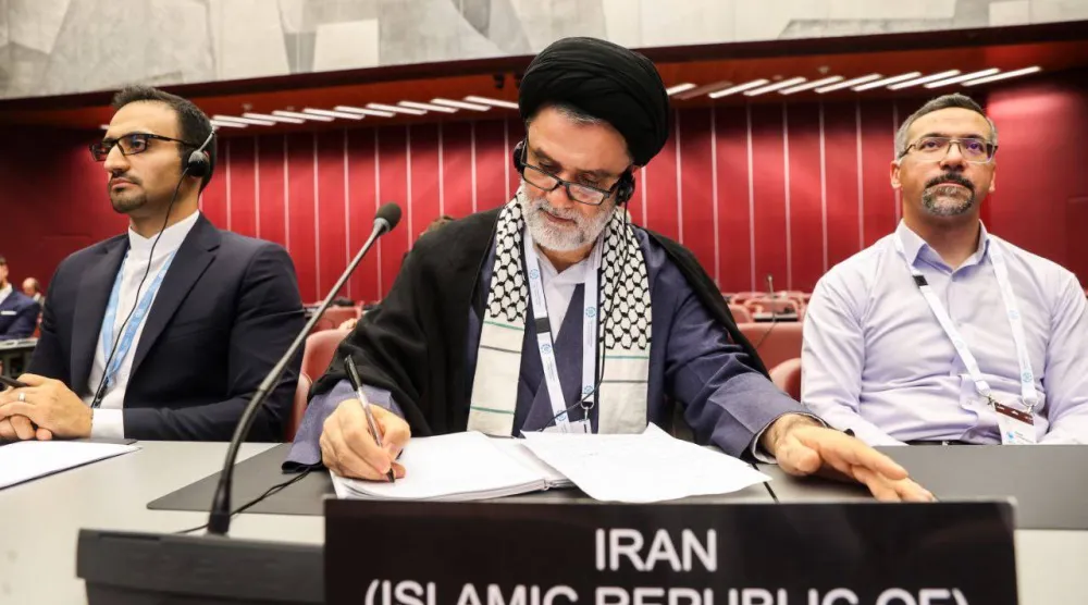 نبویان في قمة الاتحاد البرلماني الدولي بجنيف في أكتوبر الماضي (موقع البرلمان)