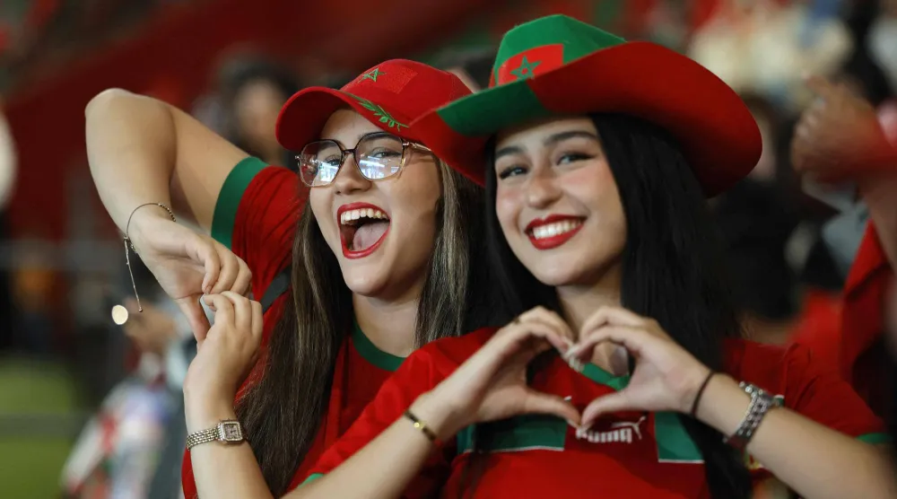الشغف بالمنتخب المغربي تجاوز الحدود (أ.ف.ب)  