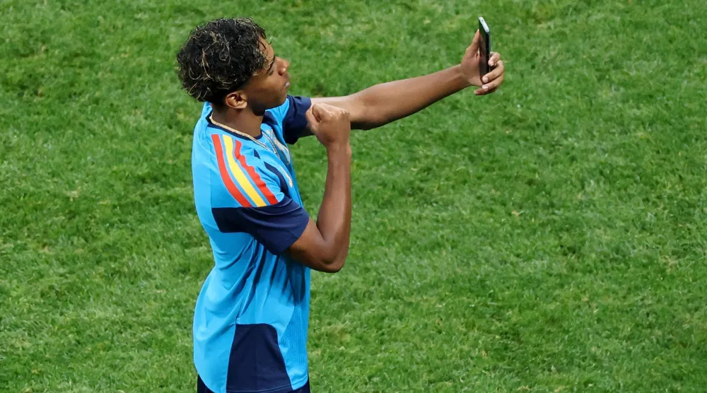 لامين يامال نجم برشلونة ومنتخب إسبانيا (أ.ف.ب)