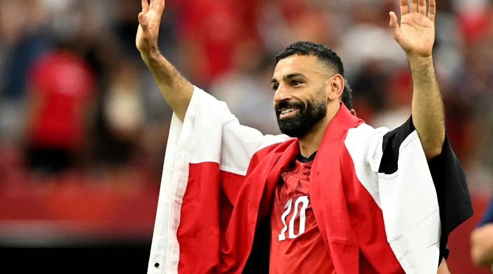 Football - FIFA World Cup 2026 - Group G - New Zealand v Egypt - BC Place, Vancouver, Canada - June 21, 2026 Egypt's Mohamed Salah celebrates after the match. (Reuters)