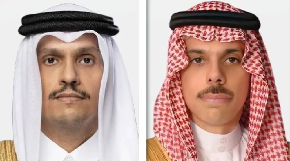 الأمير فيصل بن فرحان والشيخ محمد بن عبد الرحمن (الخارجية السعودية)