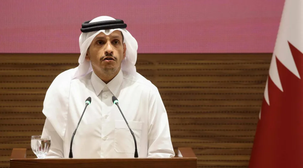 رئيس الوزراء القطري وزير الخارجية الشيخ محمد بن عبد الرحمن آل ثاني (أ.ف.ب)
