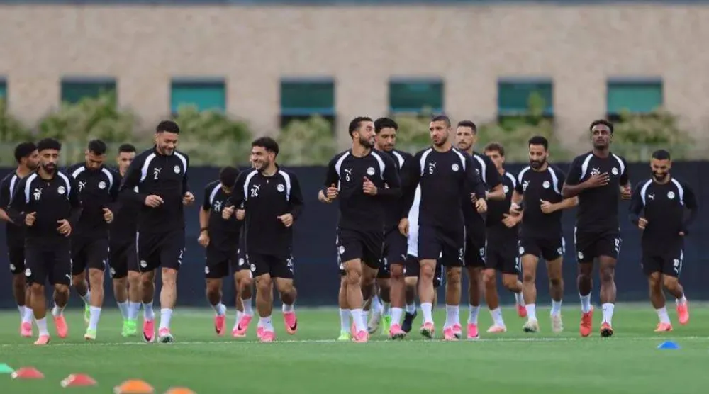 جانب من تدريبات المنتخب المصري في أميركا (الاتحاد المصري لكرة القدم)