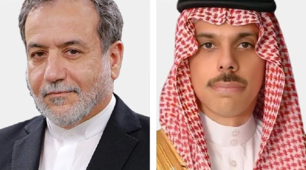 الأمير فيصل بن فرحان والوزير عباس عراقجي (الخارجية السعودية)