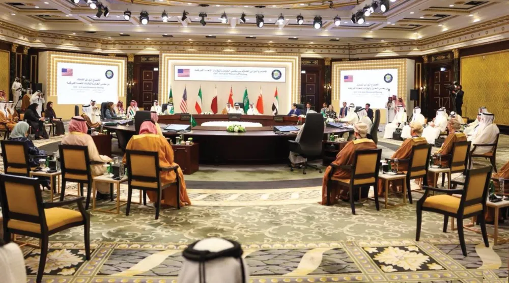 اجتماع وزراء خارجية مجلس التعاون الخليجي ووزير الخارجية الأميركي ماركو روبيو في البحرين (مجلس التعاون)