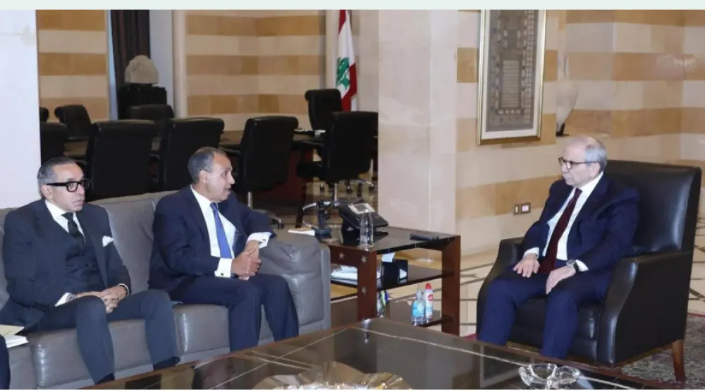 محادثات سابقة بين وزير الخارجية المصري ورئيس الوزراء اللبناني نواف سلام في بيروت (الخارجية المصرية)