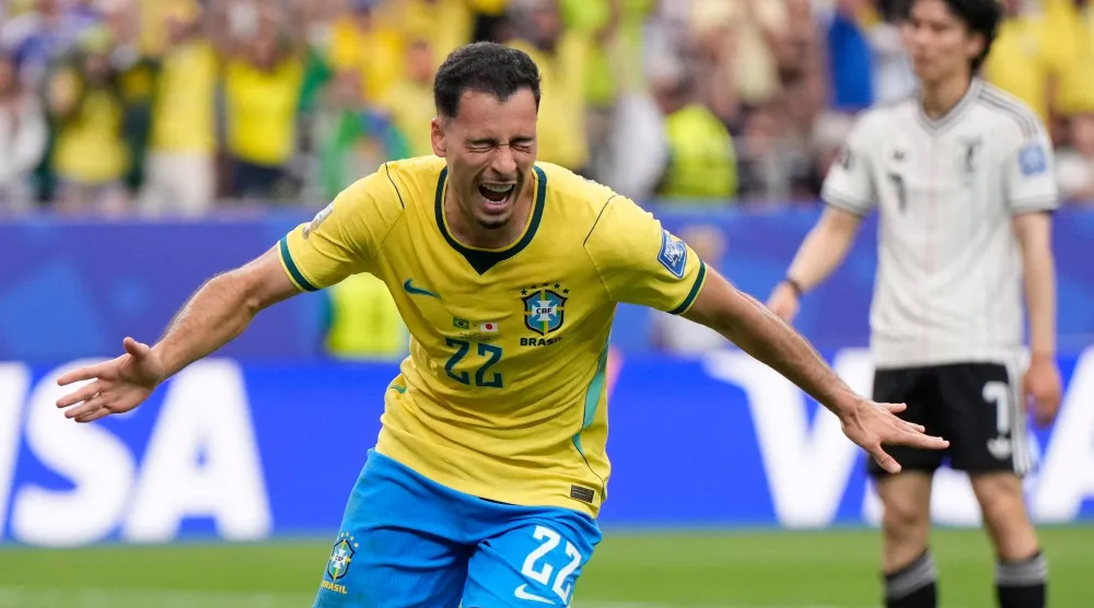 غابرييل مارتينلي مهاجم المنتخب البرازيلي (أ.ب)