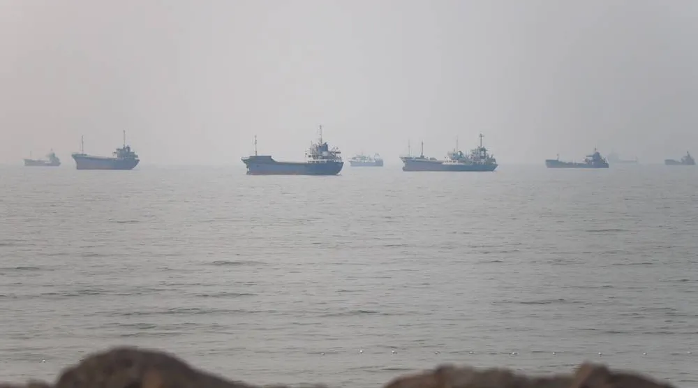 Vessels in the Strait of Hormuz near the beach of Bandar Abbas, Iran, June 30, 2026. Amirhosein Khorgooi/ISNA/via WANA (West Asia News Agency) via Ruters