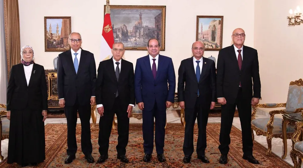 الرئيس المصري عبد الفتاح السيسي يستقبل رؤساء الهيئات القضائية الجدد الثلاثاء (الرئاسة)