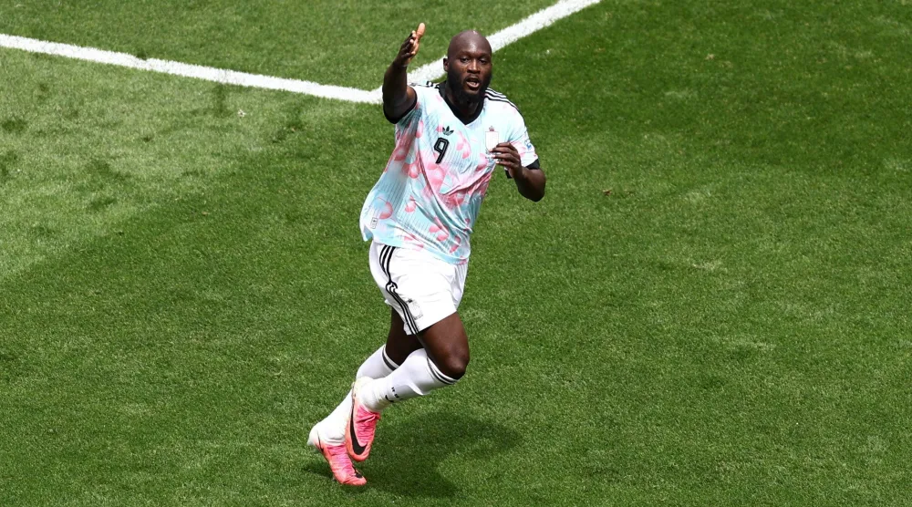 روميلو لوكاكو مهاجم المنتخب البلجيكي (رويترز)