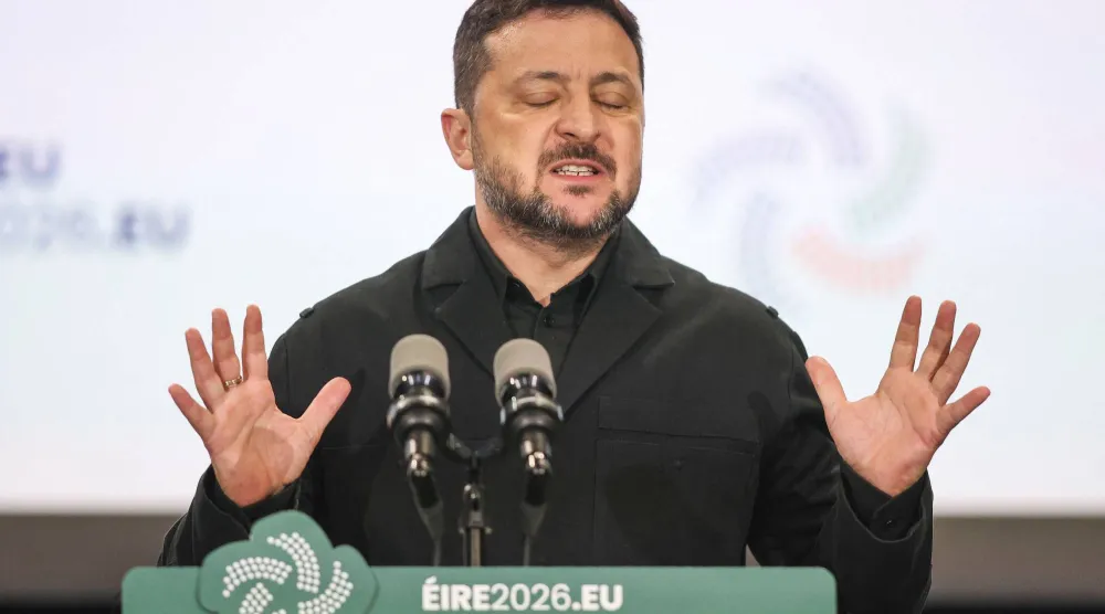 الرئيس الأوكراني فولوديمير زيلينسكي (أ.ف.ب)