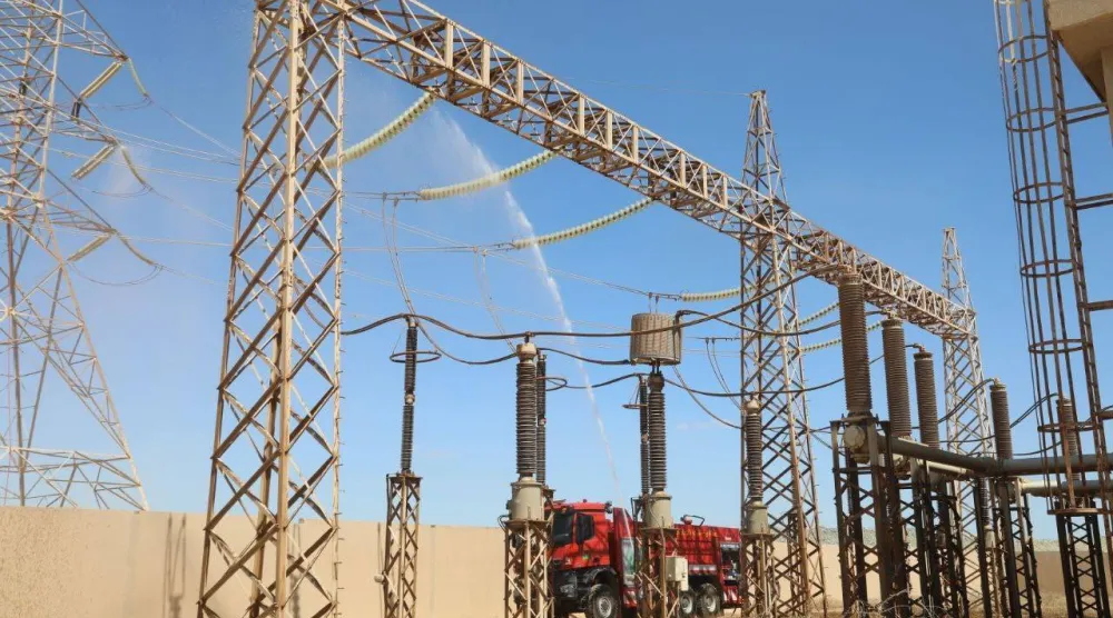 محطة كهرباء في زليتن بغرب ليبيا (الشركة العامة للكهرباء)