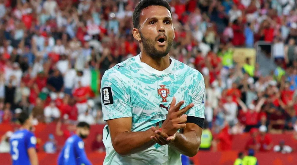 غونزالو راموس مهاجم المنتخب البرتغالي (رويترز)