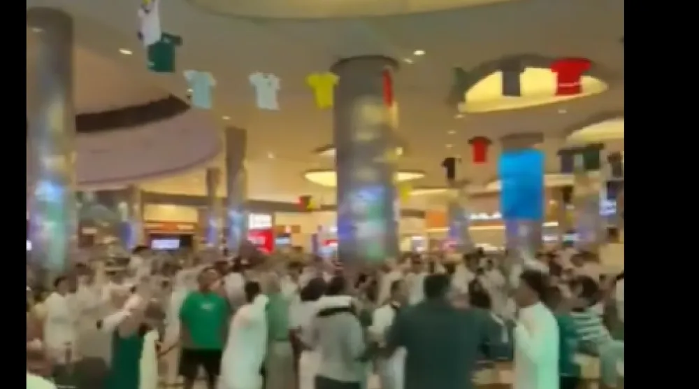 احتفالات سعودية بفوز مصر (صفحة المستشار تركي آل الشيخ على «فيسبوك»)
