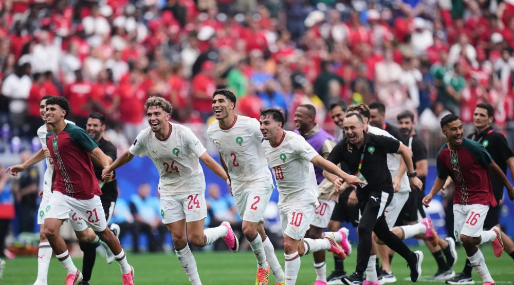 حجز المنتخب المغربي بطاقته إلى ربع نهائي مونديال أميركا الشمالية لكرة القدم (أ.ب)