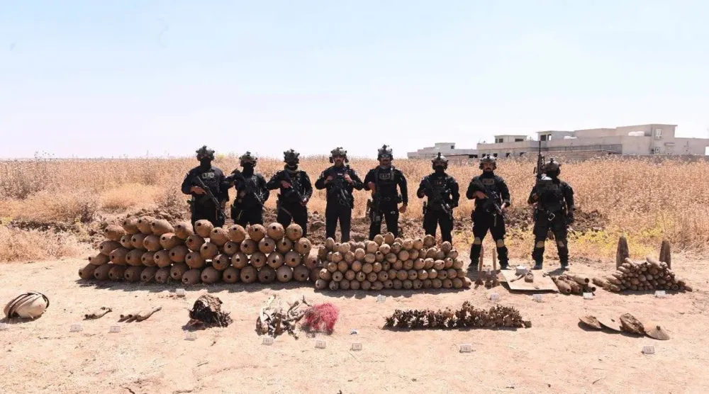 عناعصر جهاز مكافحة الإرهاب يعثرون على كدس للعتاد في نينوى السبت _ وكالة الانباء العراقية