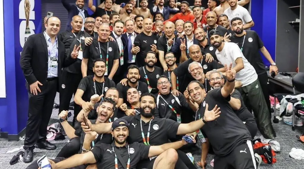 صورة جماعية لمنتخب مصر في المونديال (اتحاد الكرة المصري) 