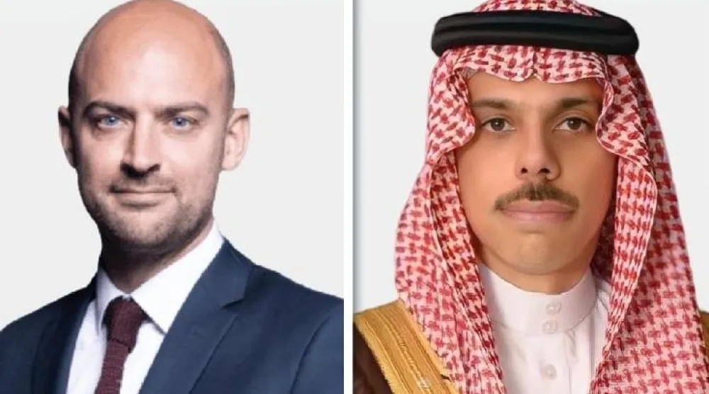 الأمير فيصل بن فرحان والوزير جان نويل بارو (الخارجية السعودية)

