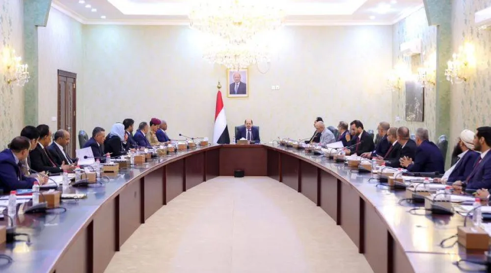 أحدث اجتماع للحكومة اليمنية في العاصمة المؤقتة عدن (سبأ)