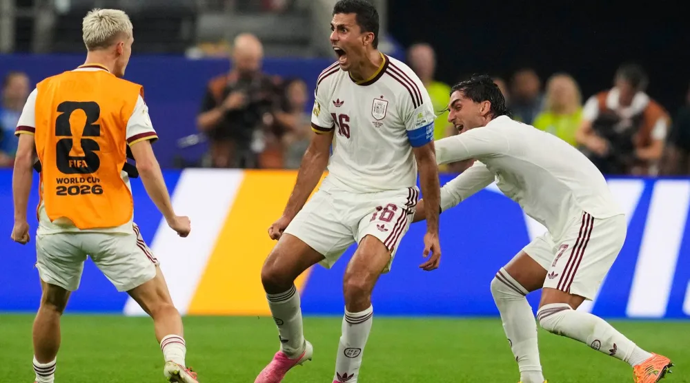 رودري نجم وقائد منتخب إسبانيا (أ.ب)