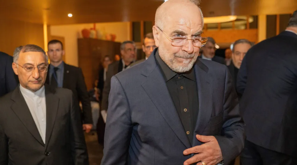 رئيس البرلمان الإيراني محمد باقر قاليباف (أ.ب)