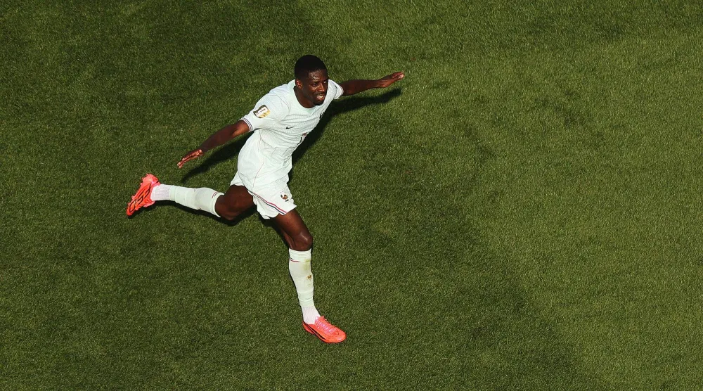 عثمان ديمبيلي نجم منتخب فرنسا (أ.ف.ب)
