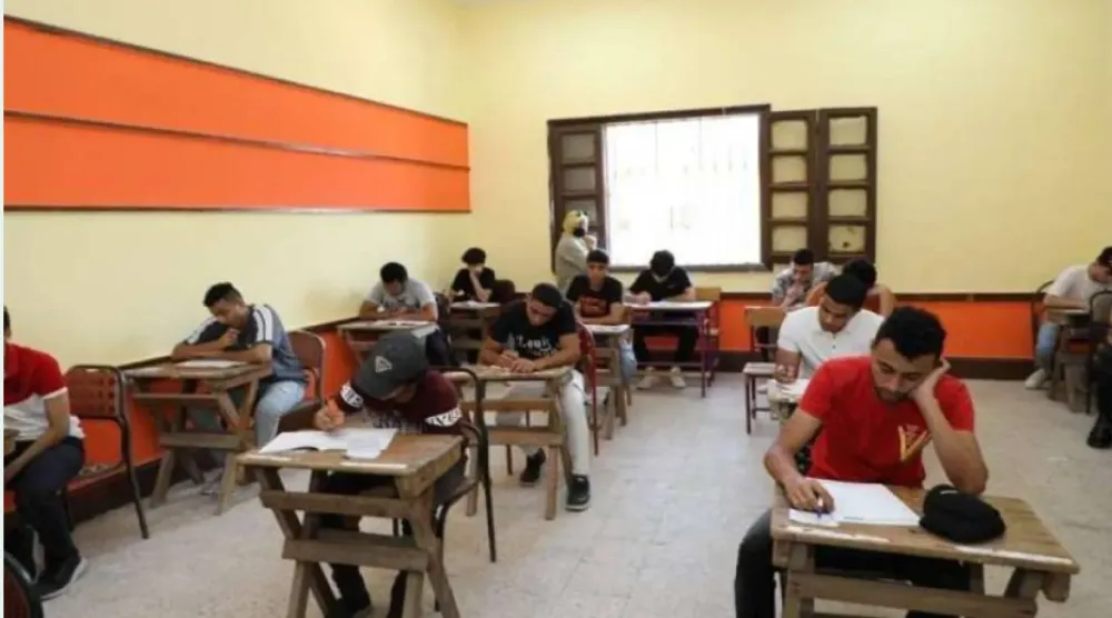 إحدى لجان امتحانات الثانوية العامة في مصر عام 2024 (وزارة التربية والتعليم)