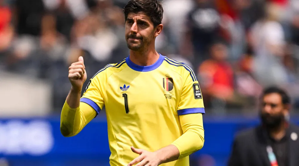تيبو كورتوا حارس مرمى المنتخب البلجيكي (أ.ف.ب)