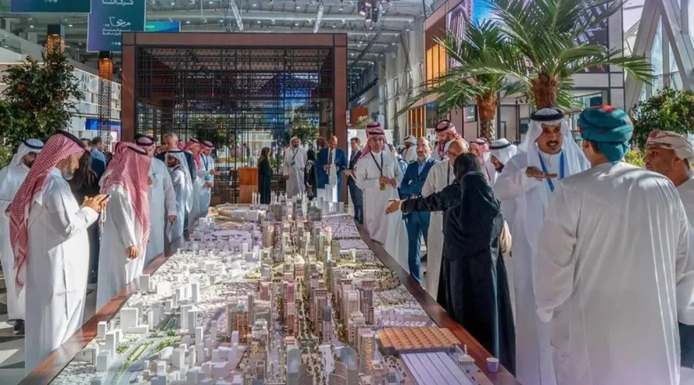 جناح شركة «أم القرى للتنمية والإعمار» في أحد المعارض (موقع الشركة الإلكتروني)