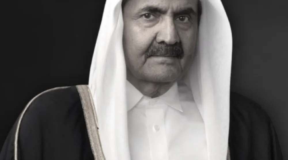 أمير قطر السابق الشيخ حمد بن خليفة آل ثاني (الشرق الأوسط)