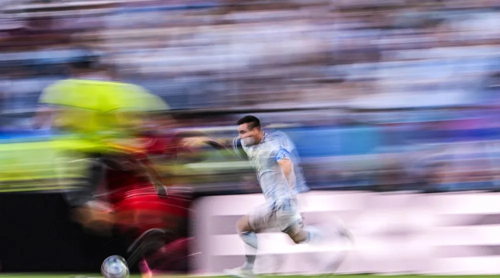 ليونيل ميسي نجم وقائد منتخب الأرجنتين (أ.ف.ب)