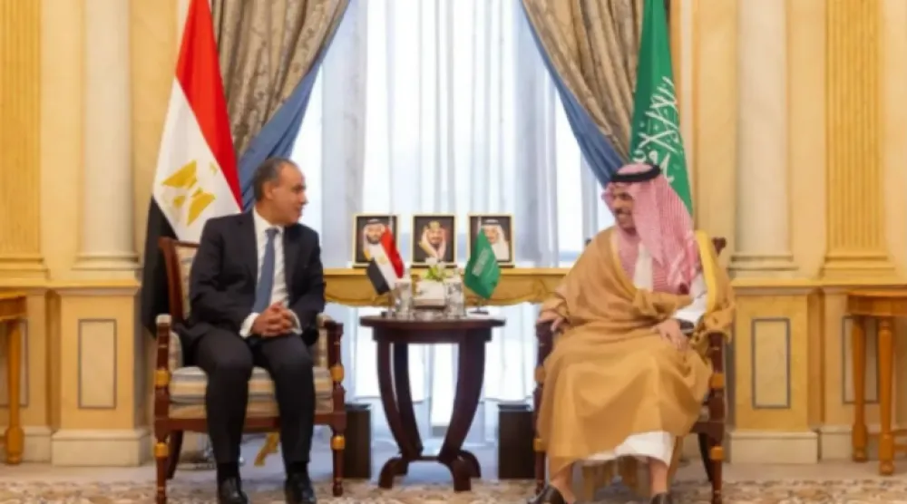 لقاء سابق بين وزير الخارجية السعودي ونظيره المصري في الرياض (واس)